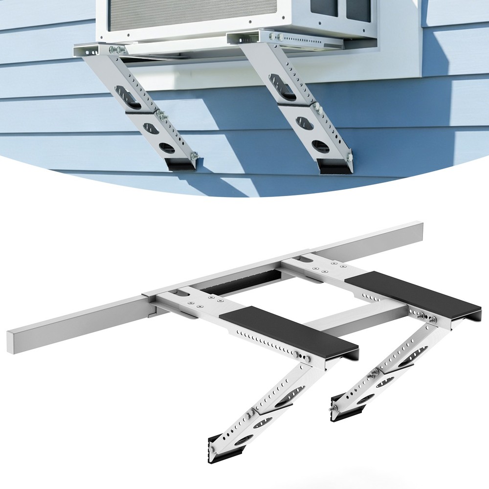 Window Air Conditioner Support Bracket, Universal AC Mount, No Drilling 220 lbs