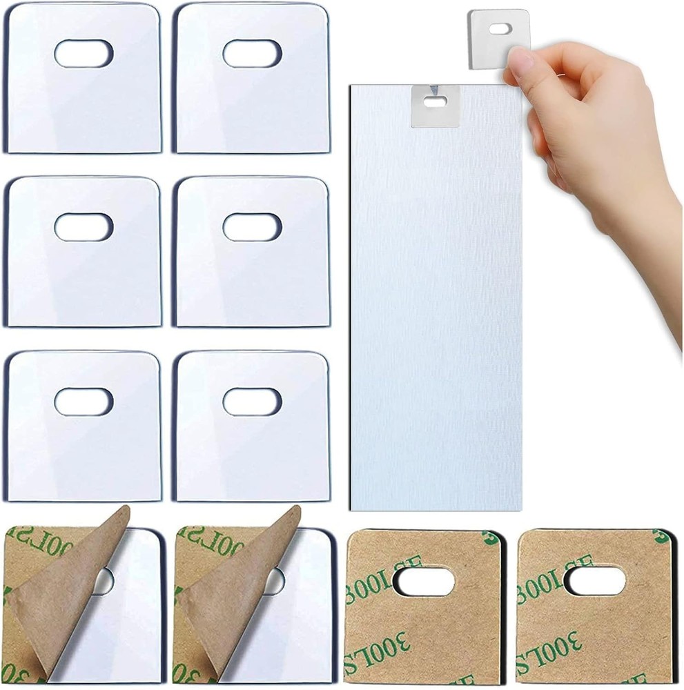 Durable Vertical Blind Repair Tabs - 40 Clear Squares for Quick Installation