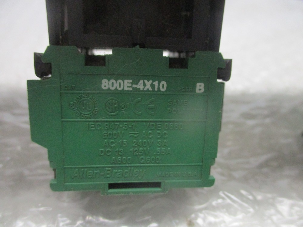 ALLEN BRADLEY 800E-4X10 SER.B MODULE (AS PICTURED) UNMP