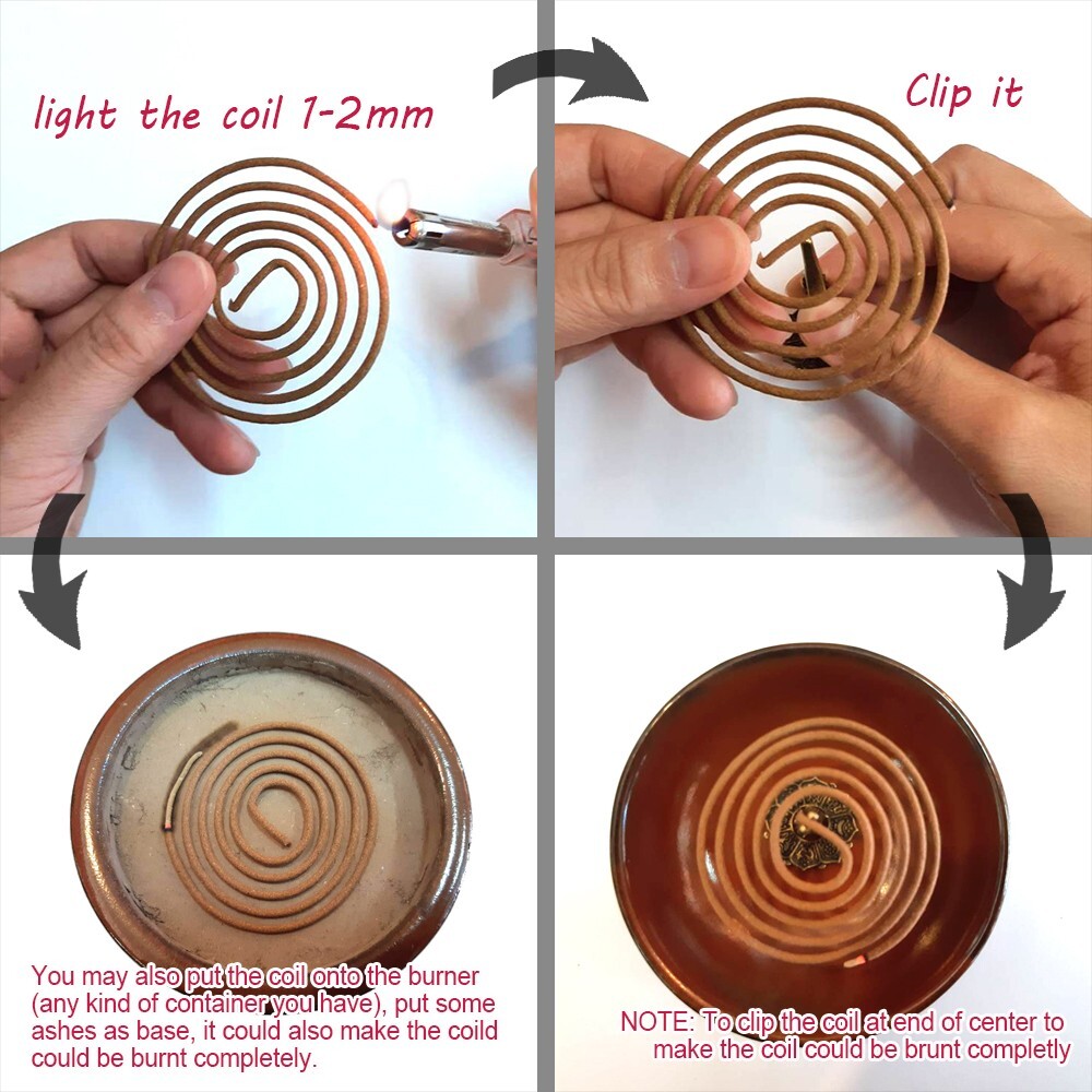 ShinZou Agarwood Incense Coils - 1Hr - Basic Grade 48pcs