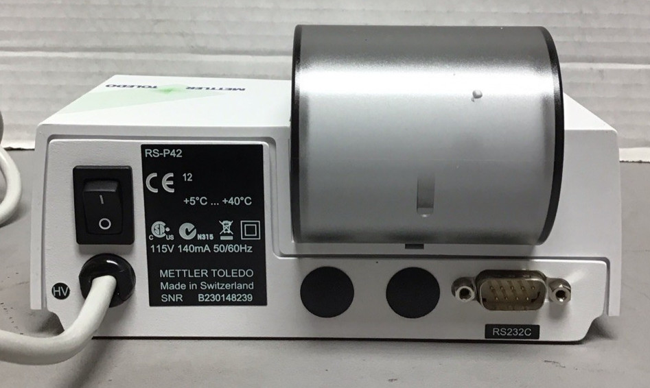 Mettler Toledo RS-P42 Analytical Instrument Printer, RS232C Interface (R30)