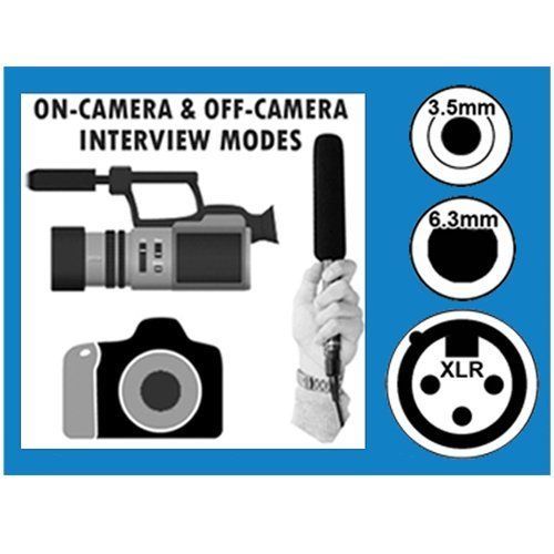 Canon EOS M5 Camera External Vidpro XM-55 13-Piece Broadcast Microphone Kit
