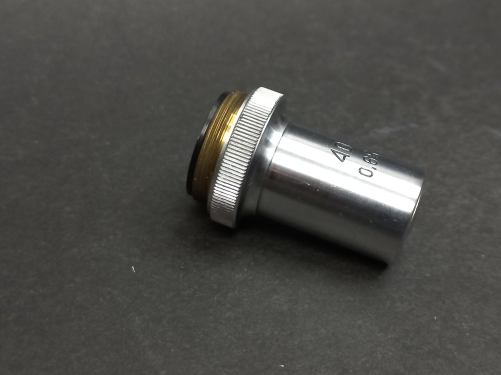 Soviet Vintage Microscope Lens LOMO 40/0,65, USSR Microscope Accessories
