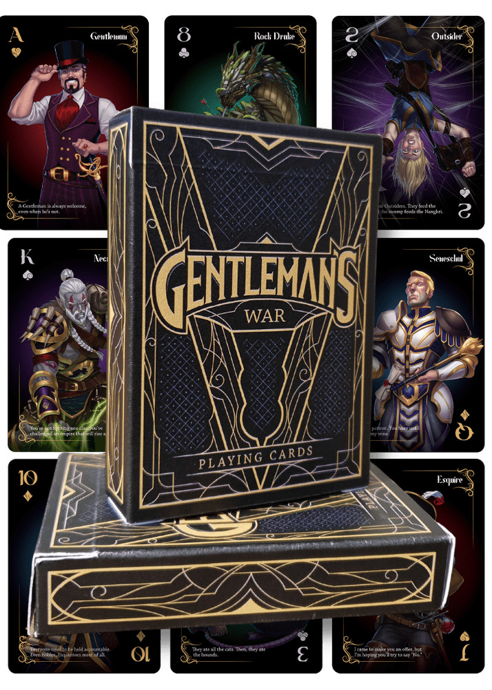Viridian Gate Online Gentleman's War Playing Card Starter Kit / Set / RPG GAMING