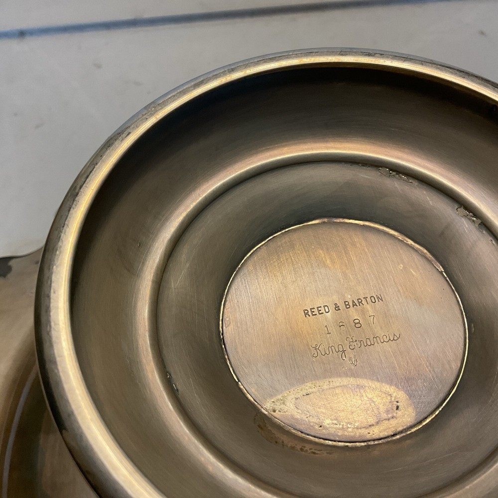 Reed & Barton Silver Cake Plate Vintage King Francis