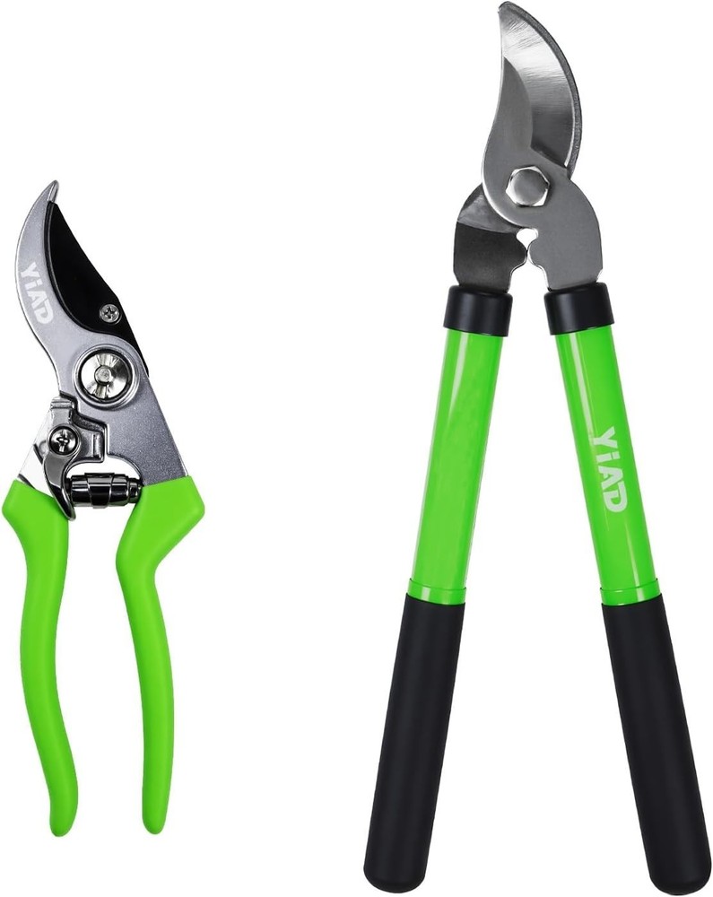 Reliable YIAD Pruning Kit: Lopper & Shears with Ergonomic Handle & Sharp Blades