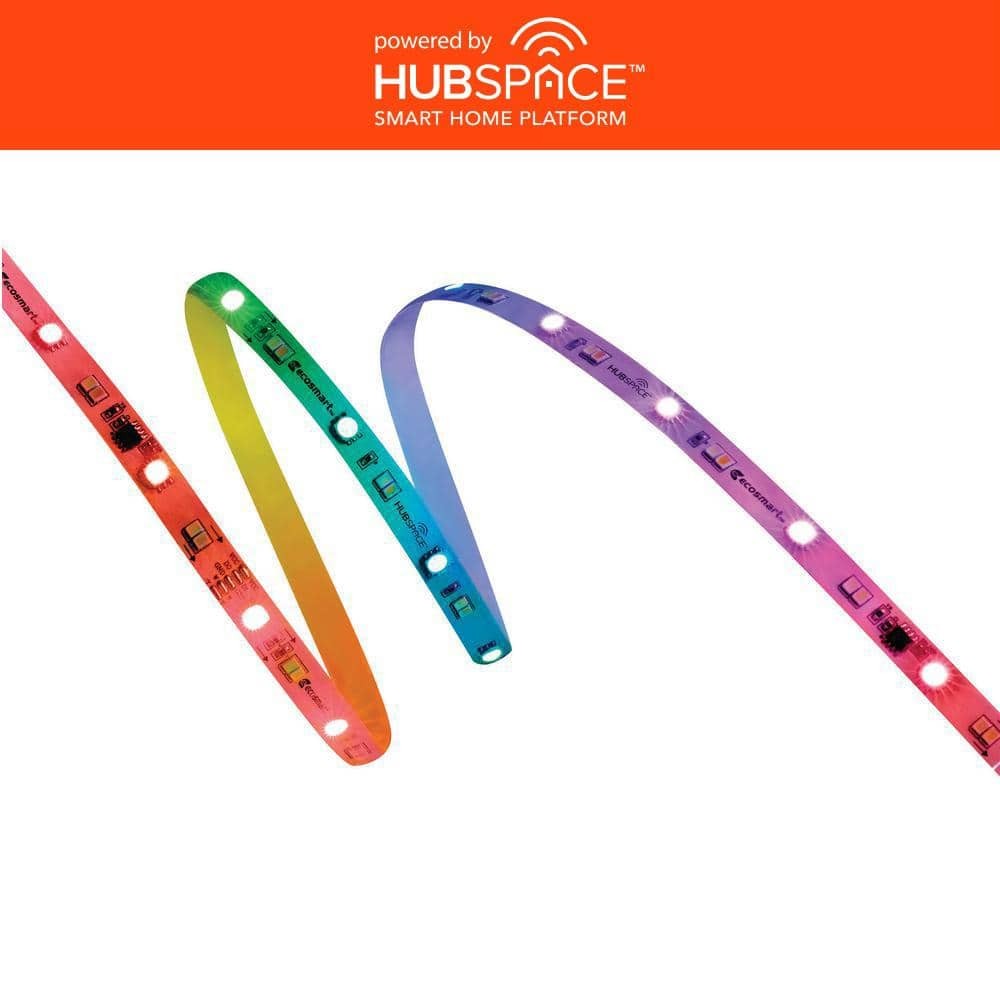 32.8 ft. Smart RGBWIC Dynamic Color Changing Dimmable Plug-In LED Strip Light