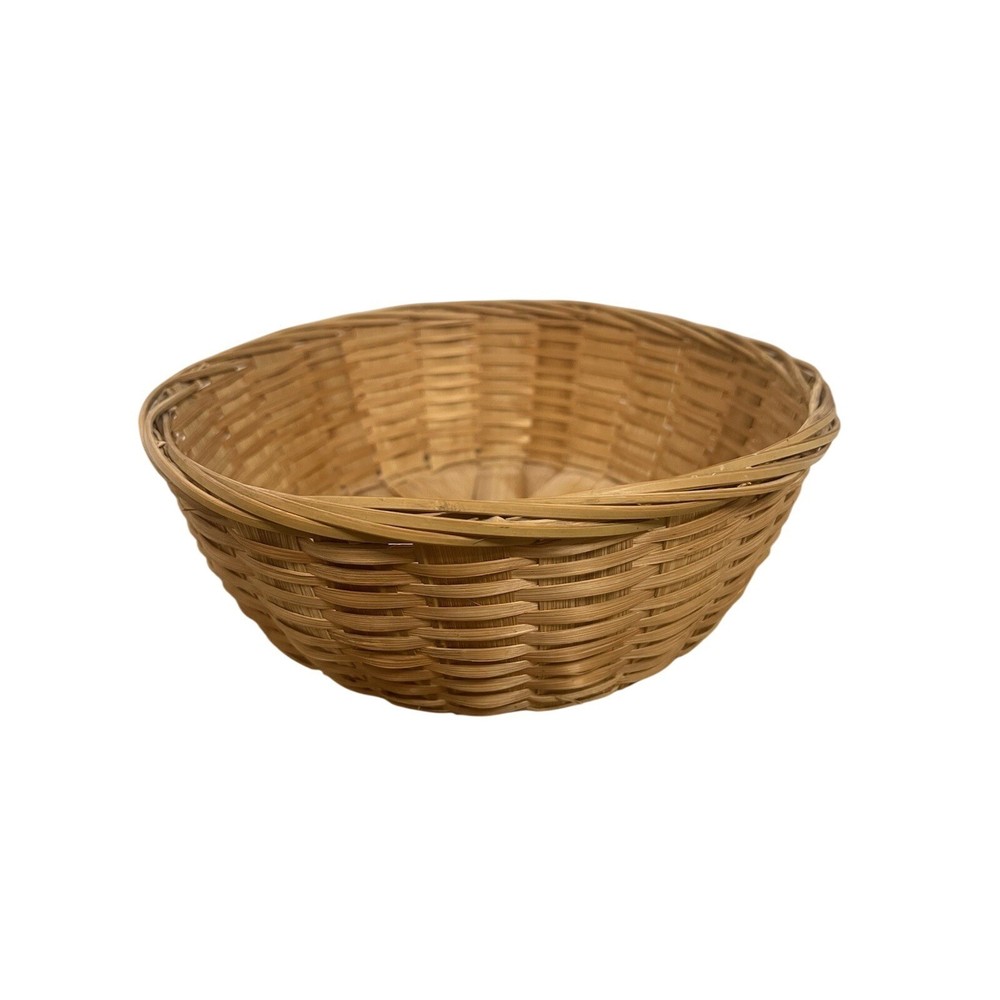 Vintage Woven Boho Basket Fruit Bowl Decor