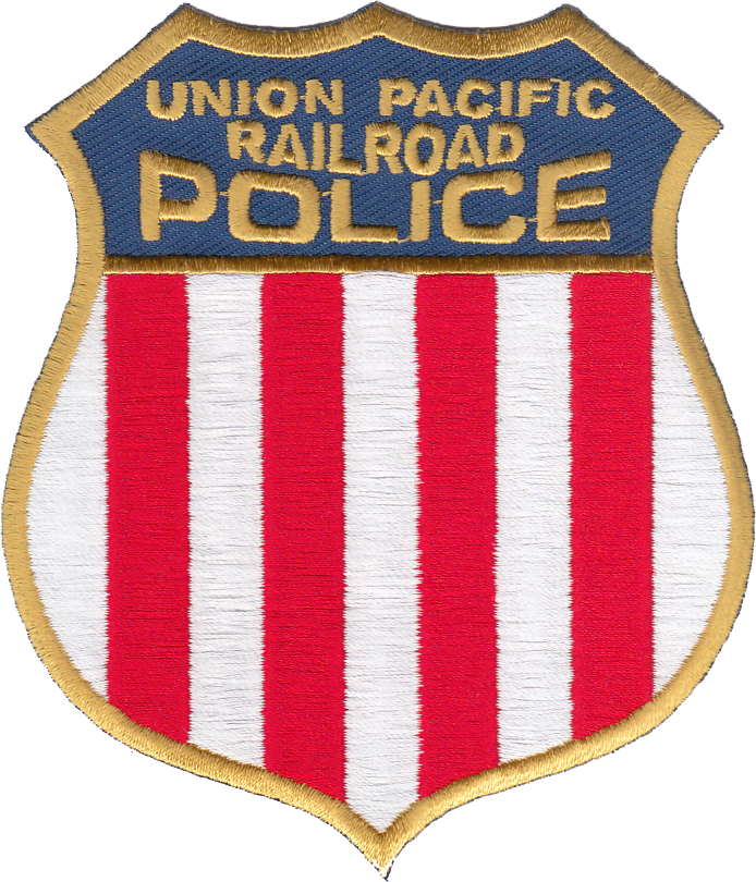 UNION PACIFIC RAILROAD POLICE SHOULDER PATCH