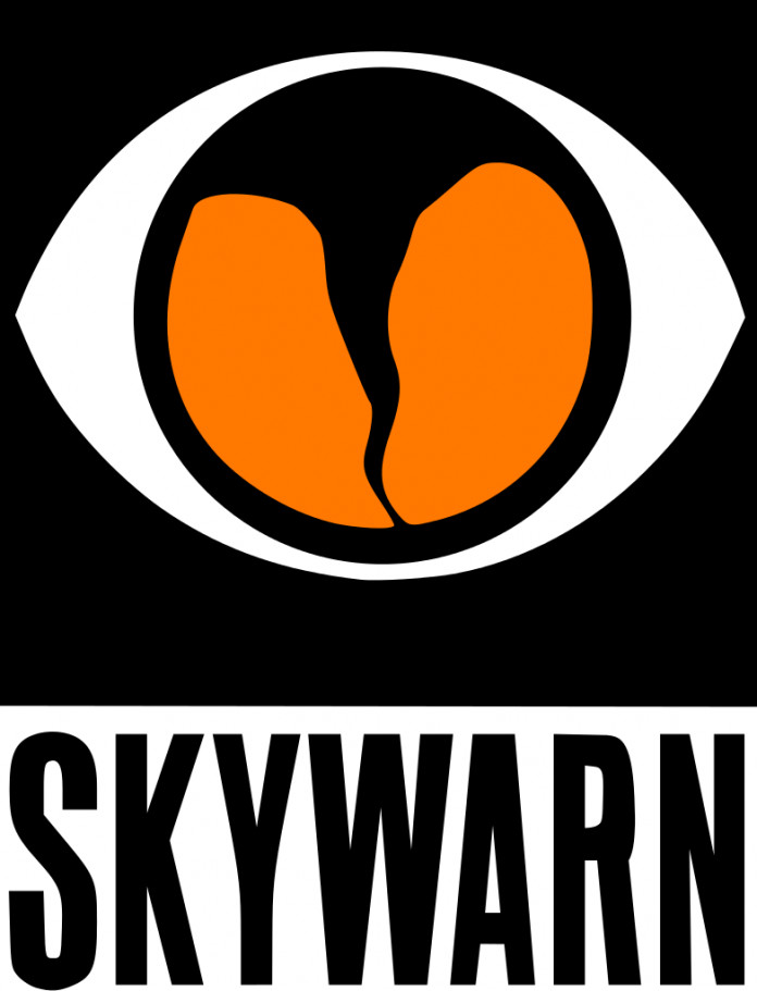Skywarn Eye 4-1/2" x 3-1/2" Sticker