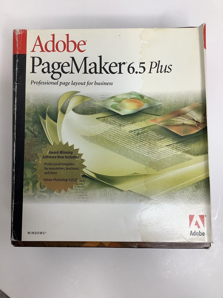 Adobe PageMaker 6.5 Plus Macintosh Business Page Layout Windows Complete