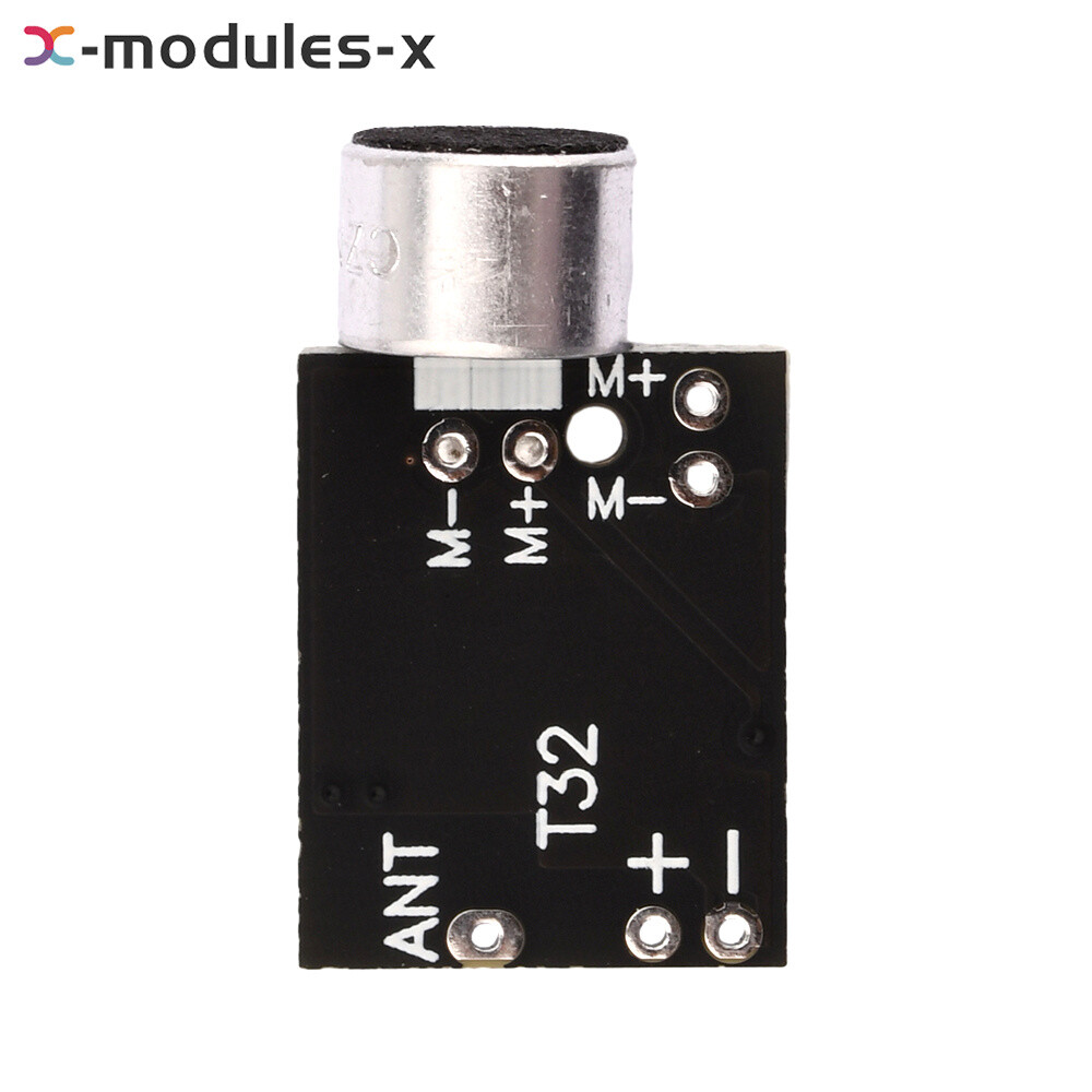 Wireless Microphone MIC FM 10dBm Transmitter Module Support Dual-channel Stereo