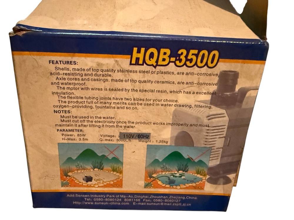 Sensen / Multi Function Submersible Pump / HQB-3500