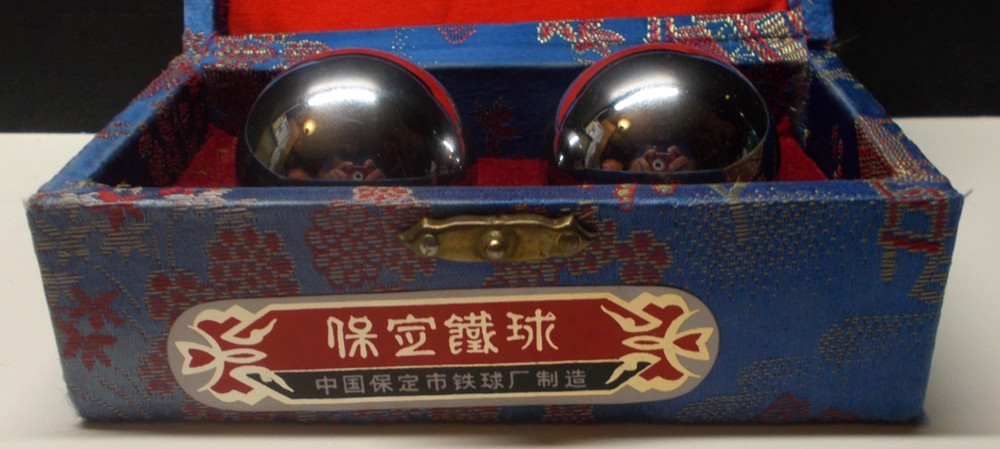 Vintage Shouxing Boading Iron Balls Stress Chime Balls