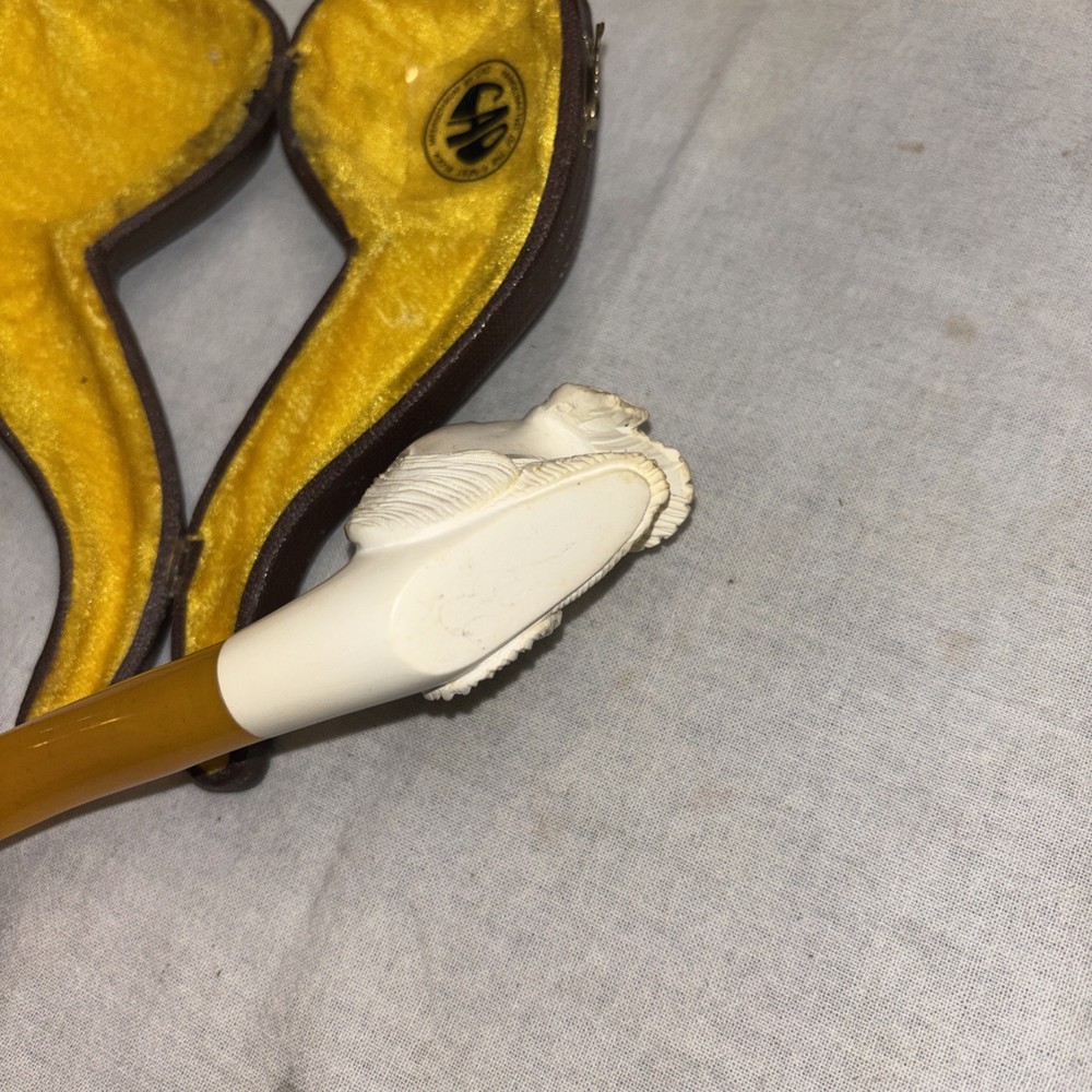 Vintage CAO Block Meerschaum Pipe In Case