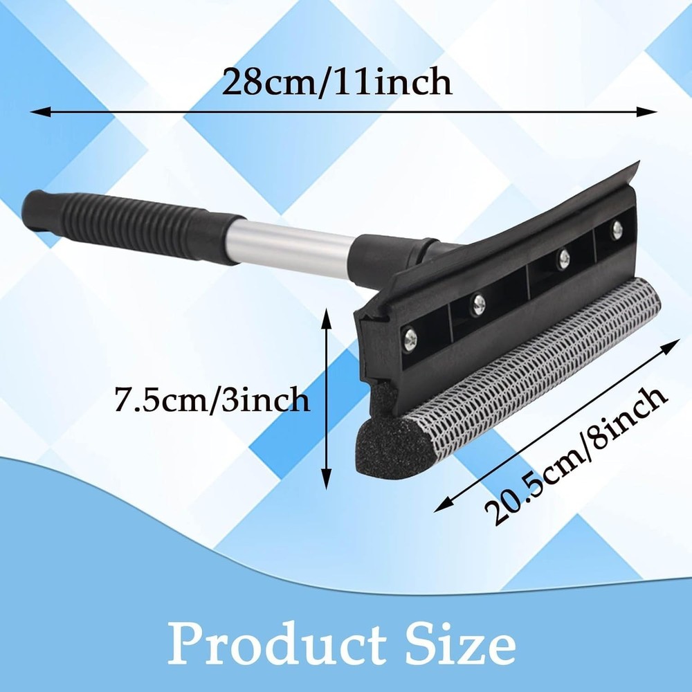 2 Pack Squeegee for Car Window Cleaning and Windshield Washing Standard Windows