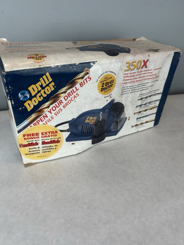Drill Doctor DD350X Drill Bit Sharpener Unused Open Box Complete