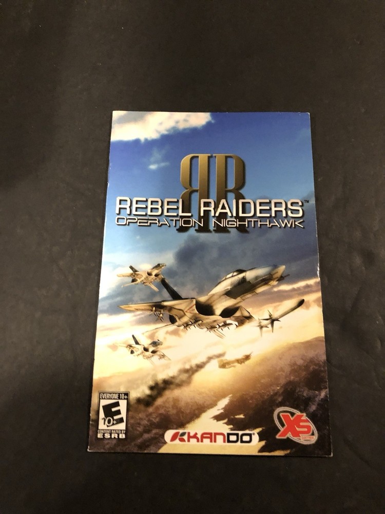 rebel raiders operation nighthawk ps2 Manual only
