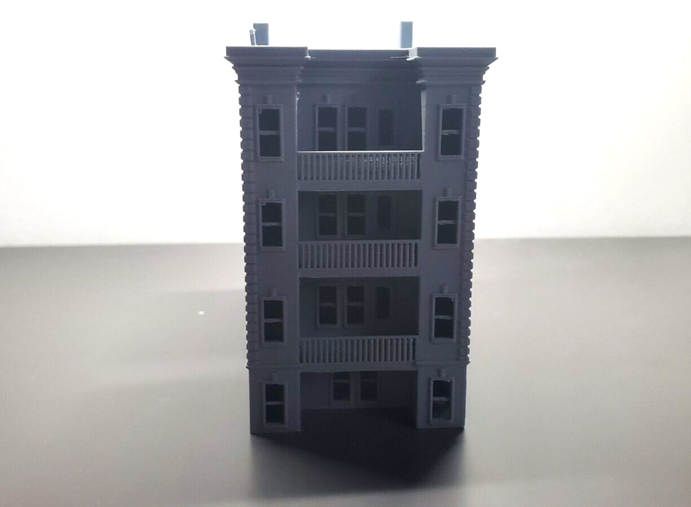 N Scale Building Brownstone