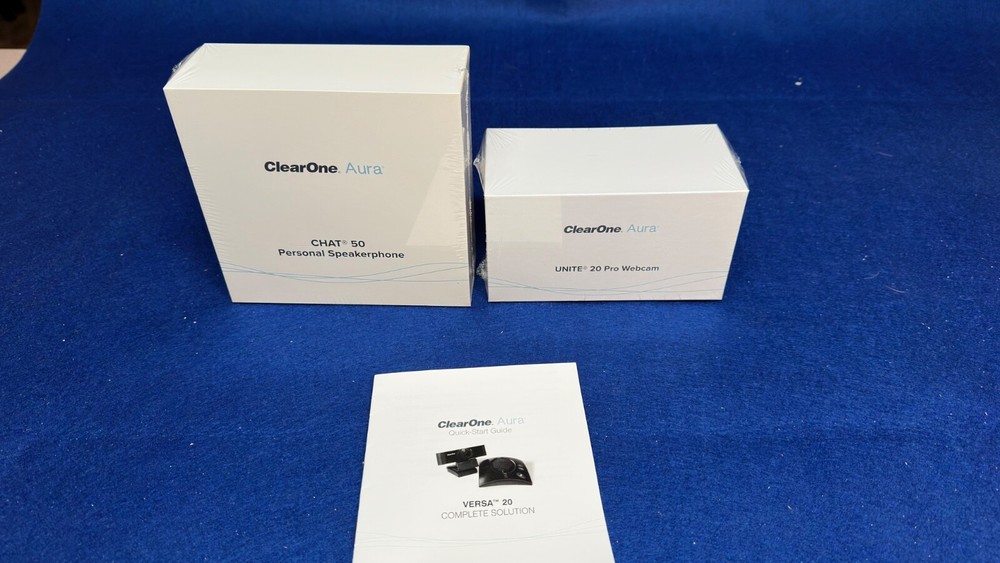 ClearOne Aura Versa 20 Pro Webcam/Chat 50 Personal Speakerphone