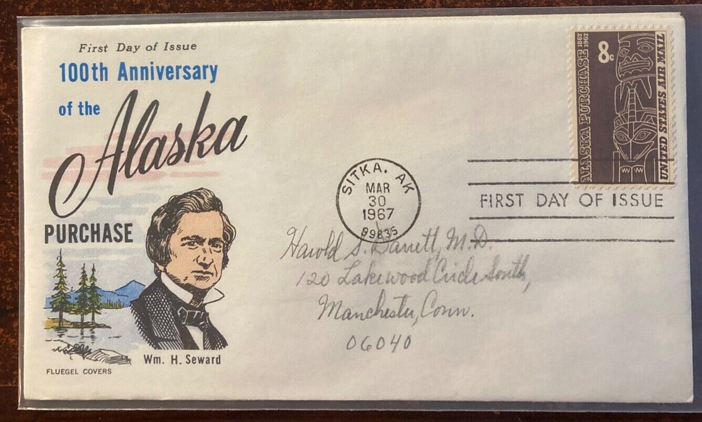 #C70, Alaska Purchase, Fluegel Cachet, addressed