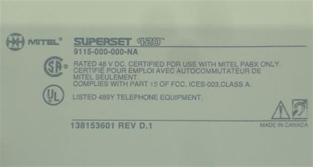 Mitel 9115-000-000-NA Phone