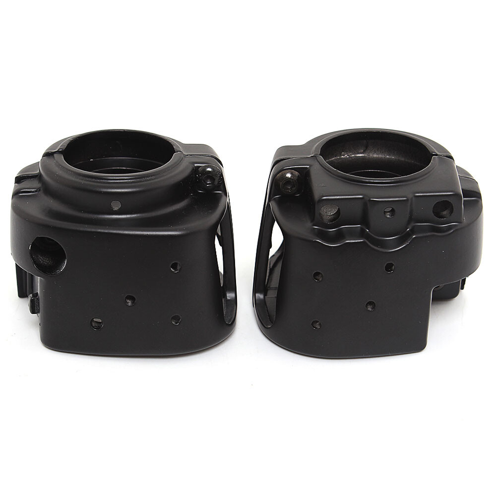 Black Handlebar Hand Control Switch Housing Cover Kits For Harley Dyna Softail