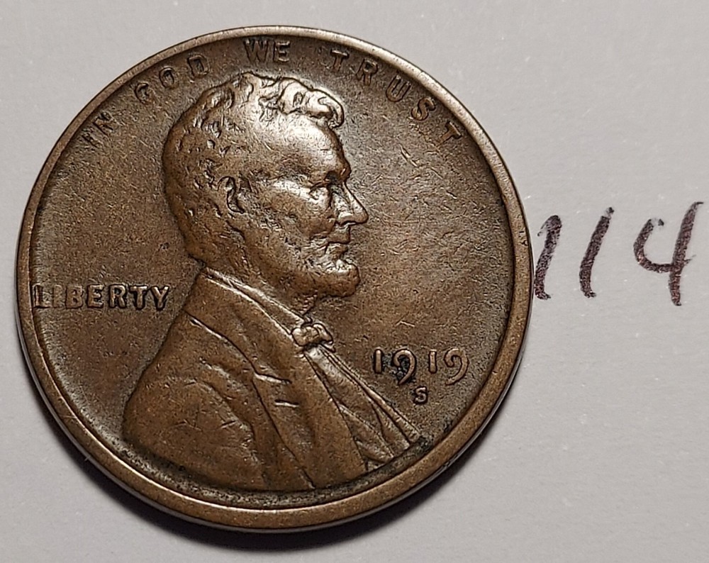 1919-S Lincoln Wheat Cent         #114