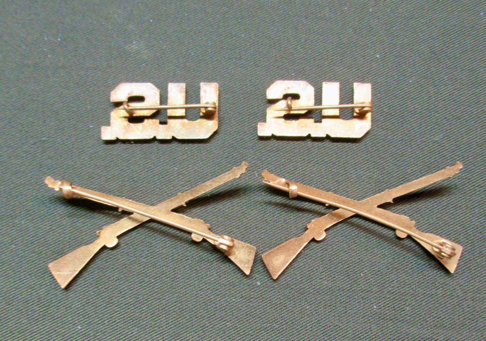 WWI Era - Interwar Period Infantry Collar Pairs - 03 Springfields