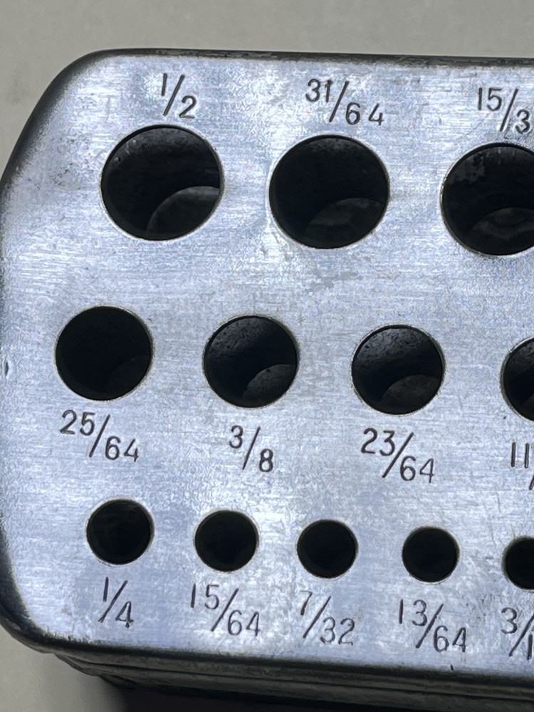 Great Lakes Pressed Steel Drill Bit Stand Used
