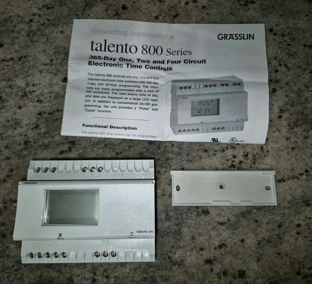 Intermatic TALENTO894-120 Four Channel Electronic Time Switch ~ Grasslin