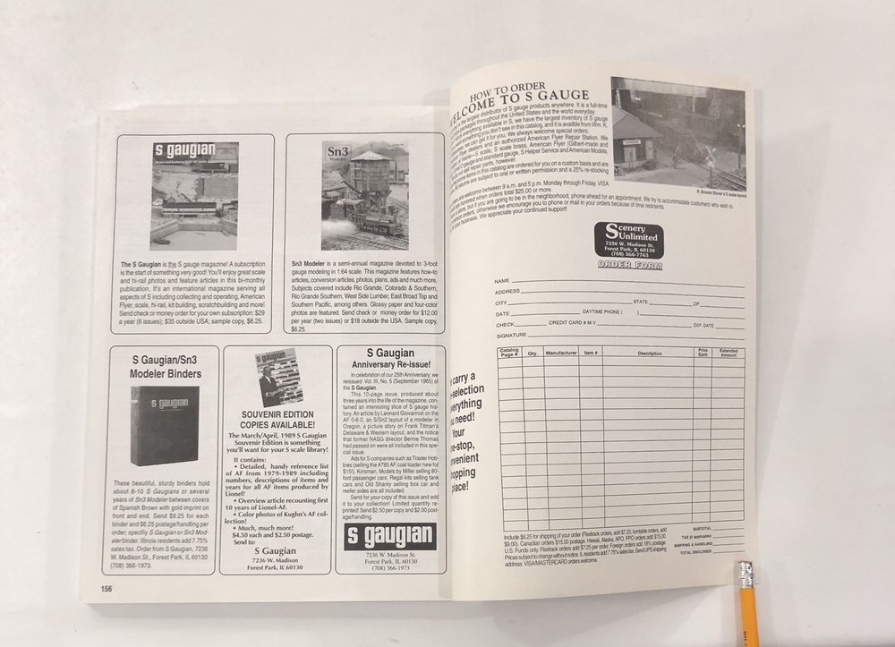 S/Sn3 Scale Model Railroad Catalog And Reference Manual