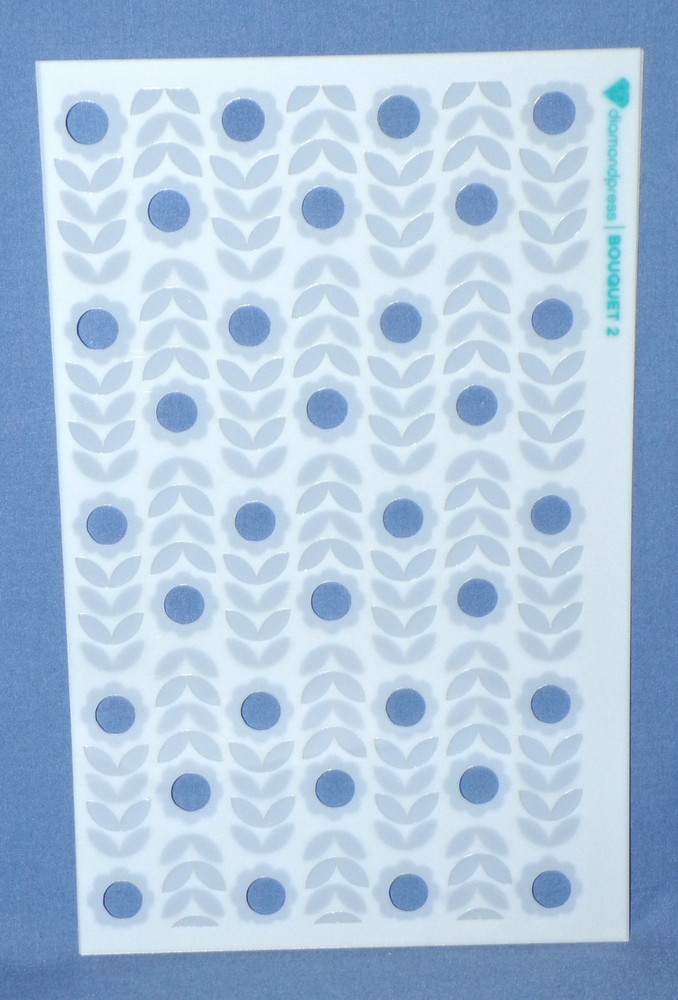 Diamond Press Bold Flowers Stencils 12 total 2 Stencils Layering makes image New