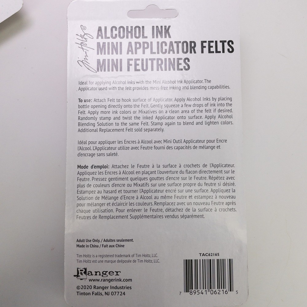 Tim Holtz Alcohol Ink Mini Applicator Tool & 50 Replacement Felts Bundle