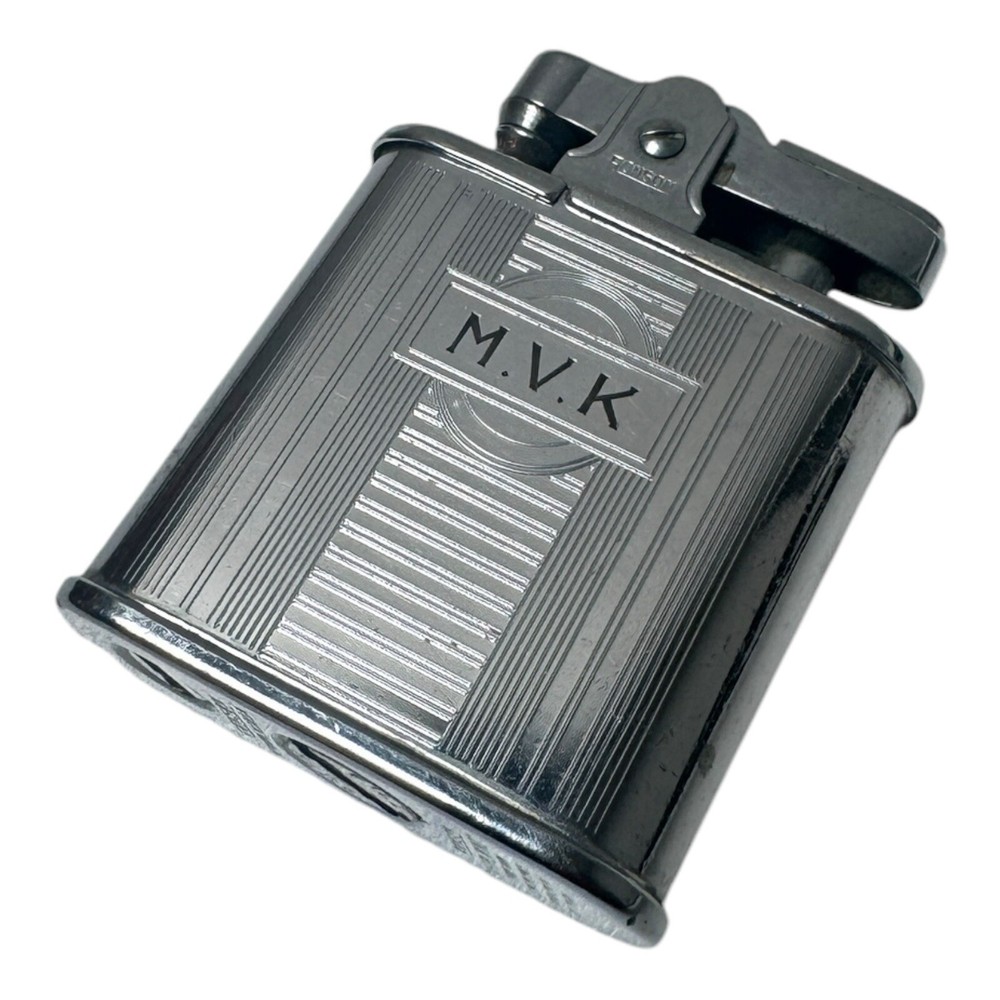 VINTAGE RONSON WHIRLWIND LIGHTER WITH INITIALS R.S ON THE FRONT