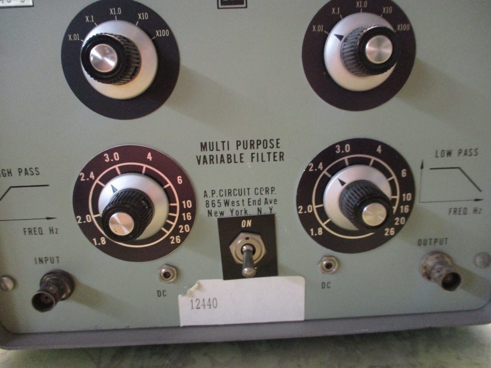 A.P. Circuit 240-5 multi purpose variable filter high & low pass [2*R-20.5]
