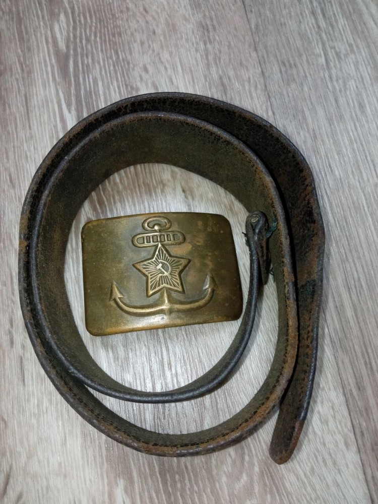 Original Soviet Navy Military soldier's Belt USSR