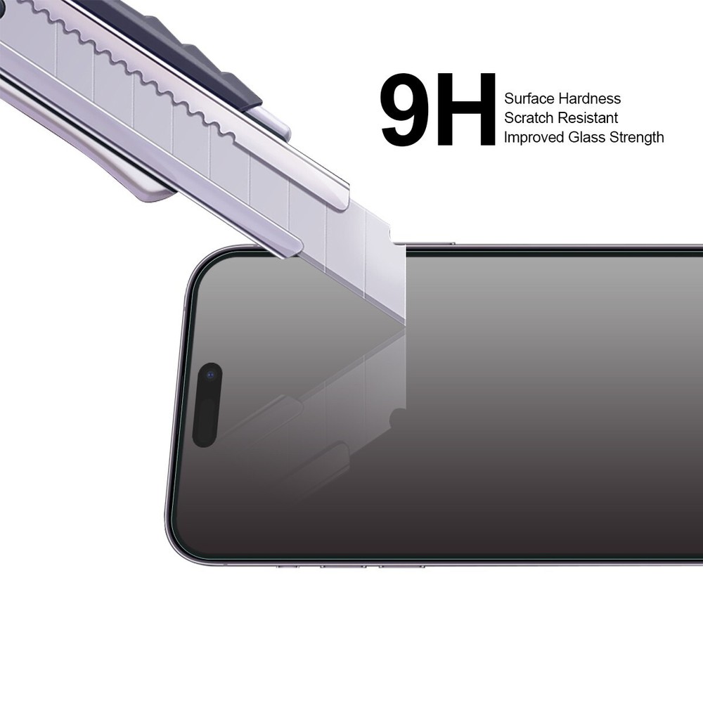 2x Supershieldz Privacy Tempered Glass Screen Protector for iPhone 15 Pro Max
