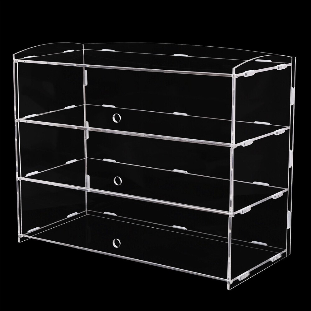 3 layers Acrylic Display Cabinet Case Bakery Pastry Display Case Retail Display