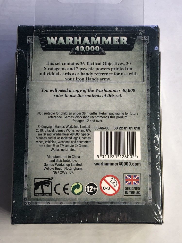 Warhammer 40k Datacards: Iron Hands 8th Edition