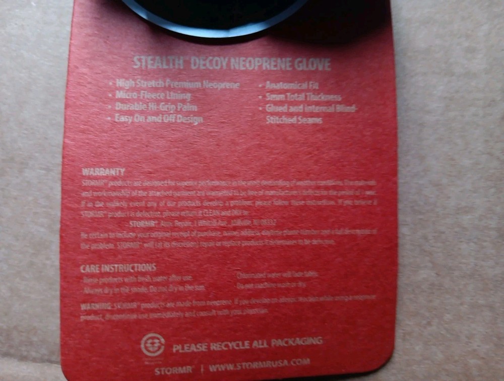 Stormr Stealth Decoy Neoprene Glove