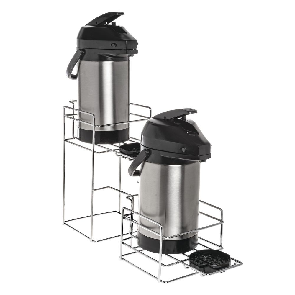 HUBERT Wire Airpot Thermal Coffee Server Stand - Chrome