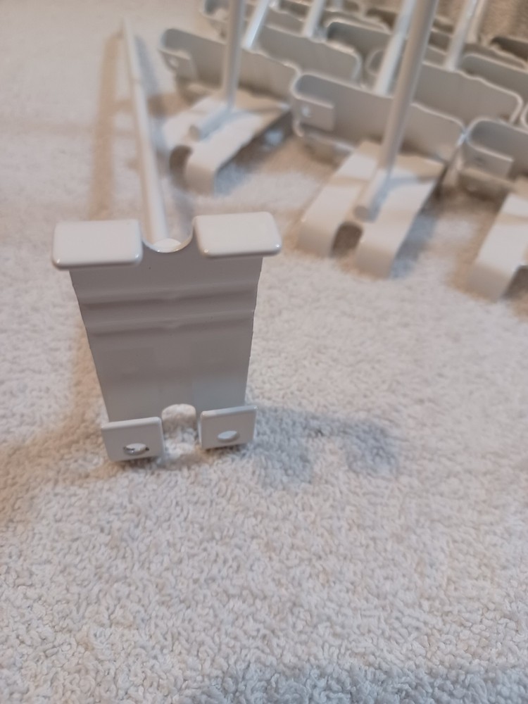 9" Gridwall Hooks Qty-30 White Hooks For Grid Panel Displays B-42