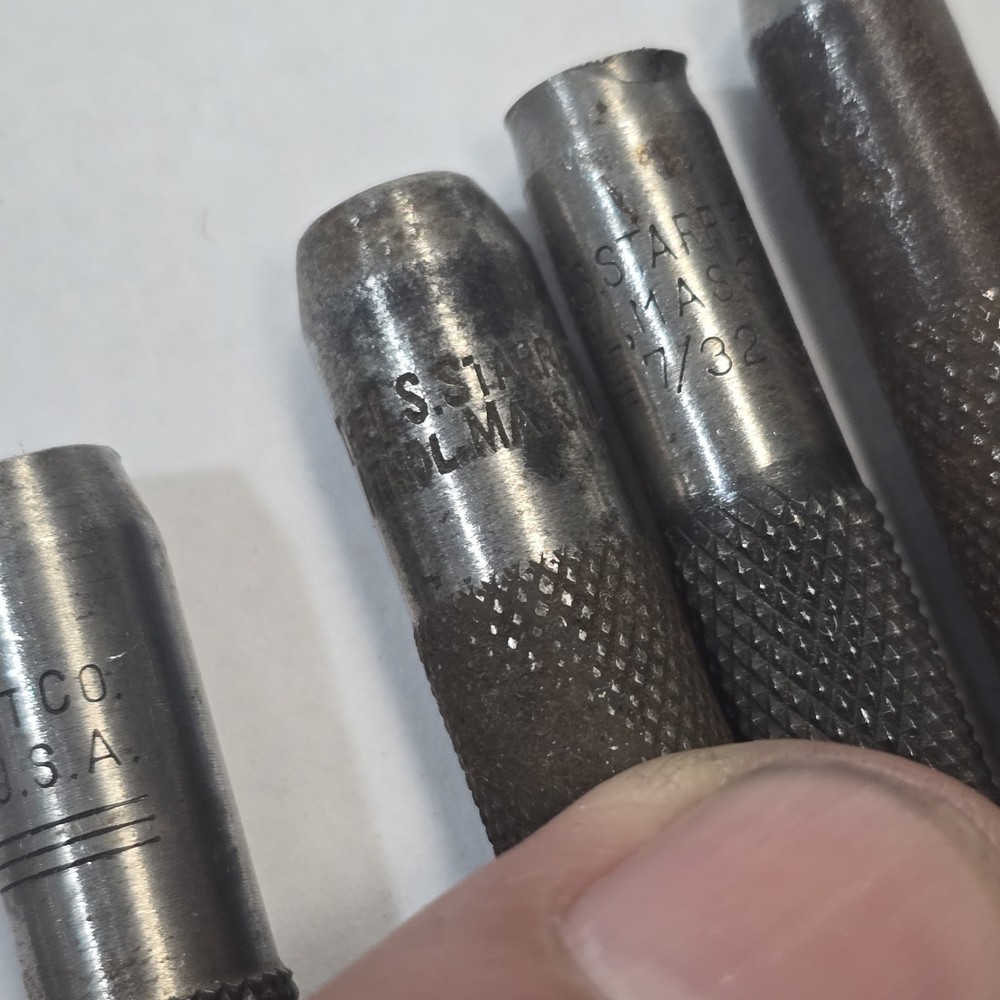 STARRETT #18B Automatic Center Punch + 12 Starrett Punches