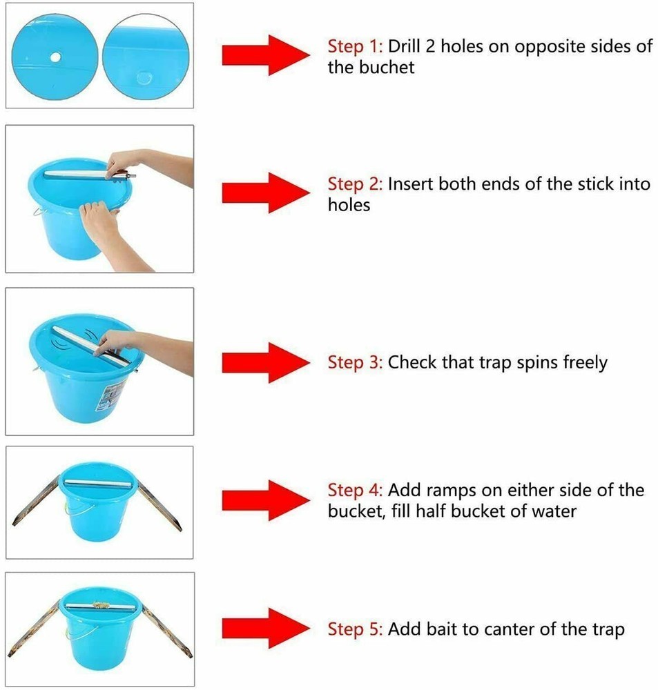 Rolling Log Mouse Traps House Indoor Rat Trap Quick Effective Safe Mouse Traps