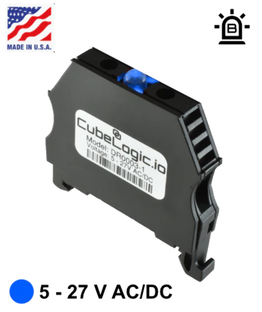 DIN Rail Indicator Light - Pilot - LED - BLUE