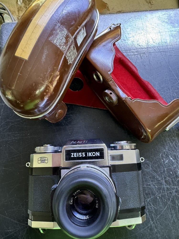 Zeiss Ikon Contaflex Camera Vintage With Case Untested