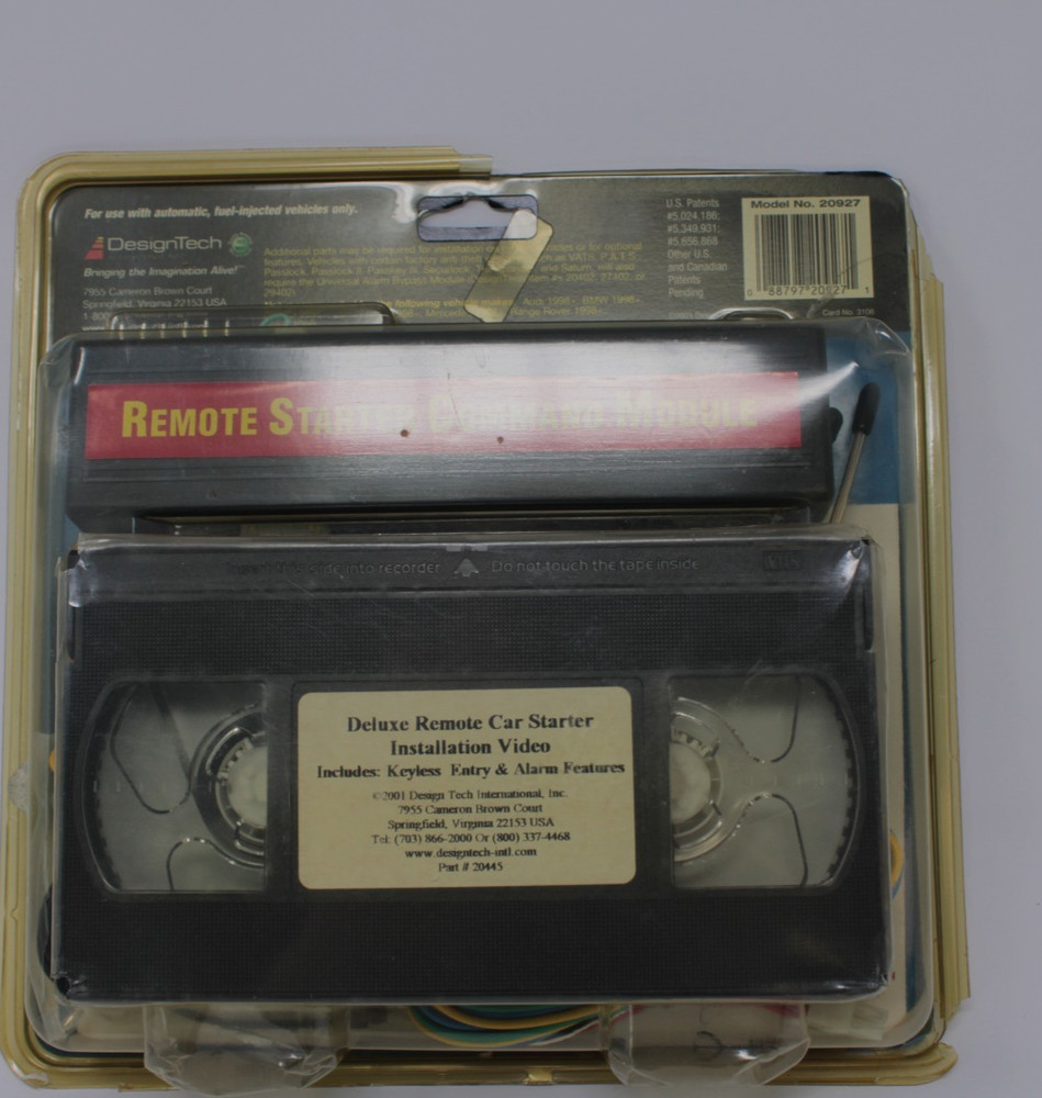 Vintage Remote Car Starter Command Module Kit NOS Model 20927 - 2001 DesignTech