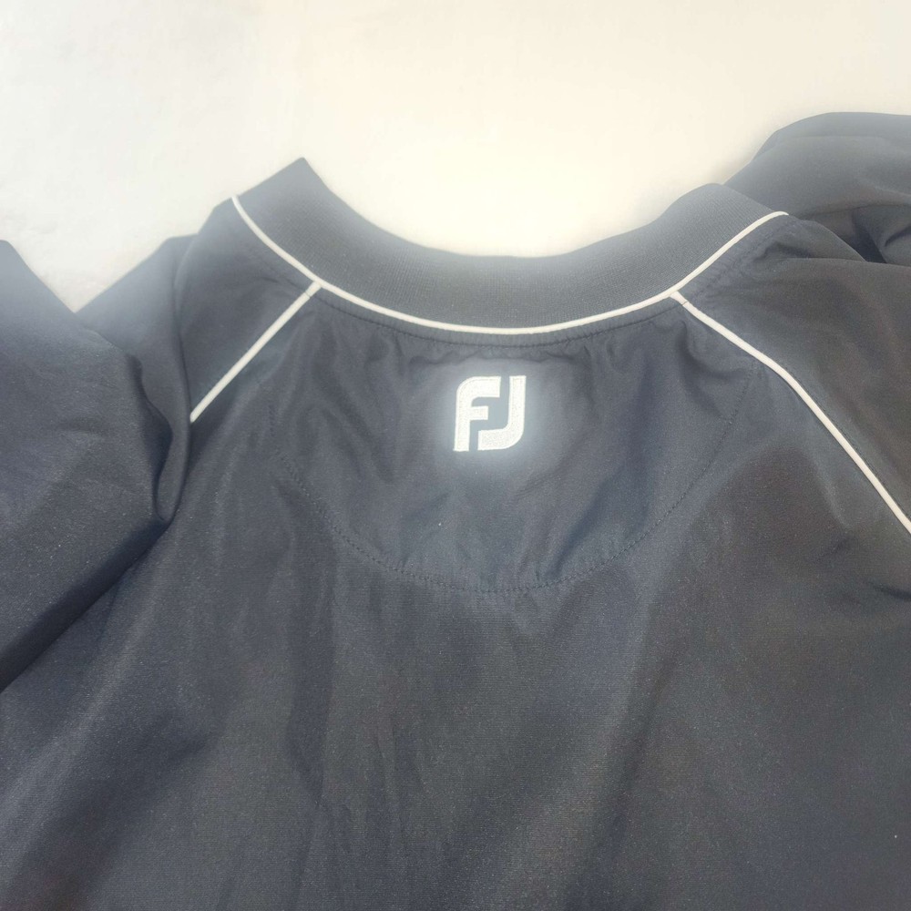 FootJoy Golf Pullover Windbreaker Jacket V-Neck Navy Black Men's M