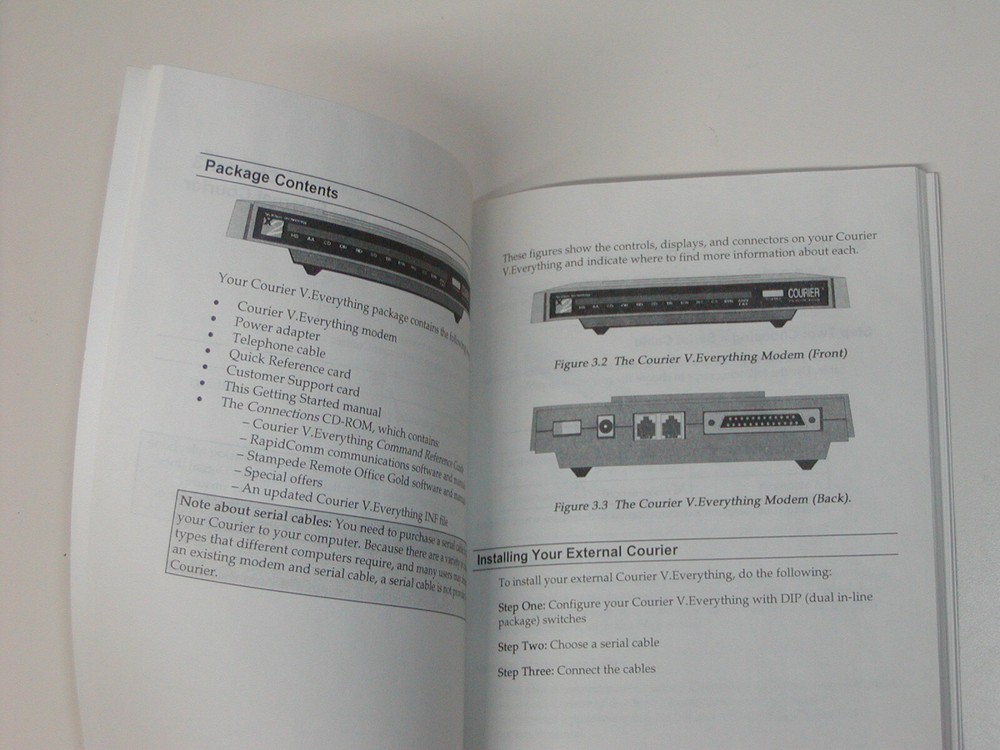 VTG 1997 US Robotics V.Everything Modem Getting Started Guide + Software CDROM